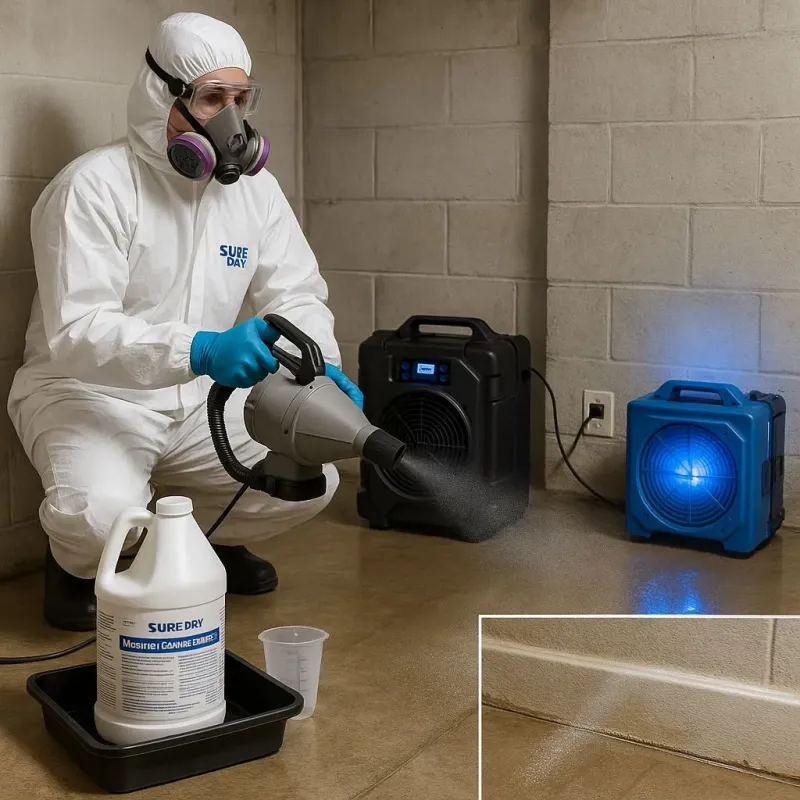 Sanitization and Odor Removal process in Parlier, CA